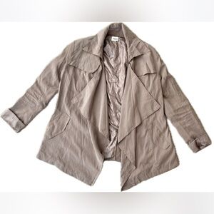 Tobi Stylish Fashion Beige Women's Trench Coat Jacket - Small